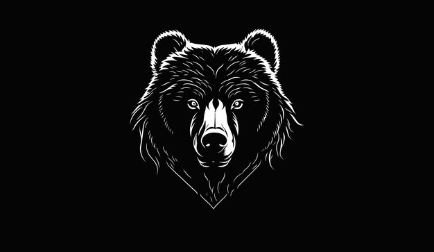 Ilustración de vector libre de logotipo de oso