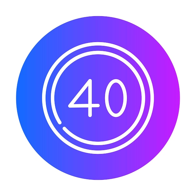 Ilustración del vector del límite de velocidad
