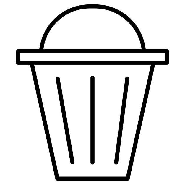 Ilustración del vector de limpieza de basura