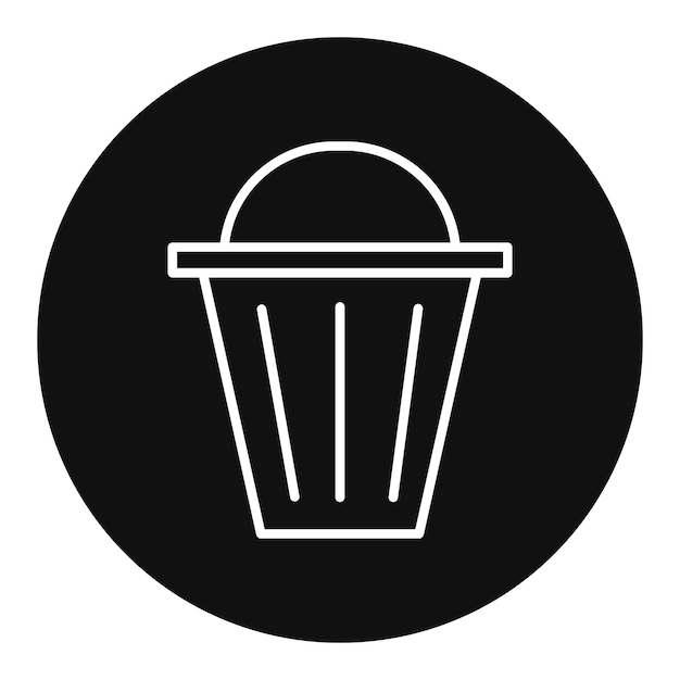 Ilustración del vector de limpieza de basura