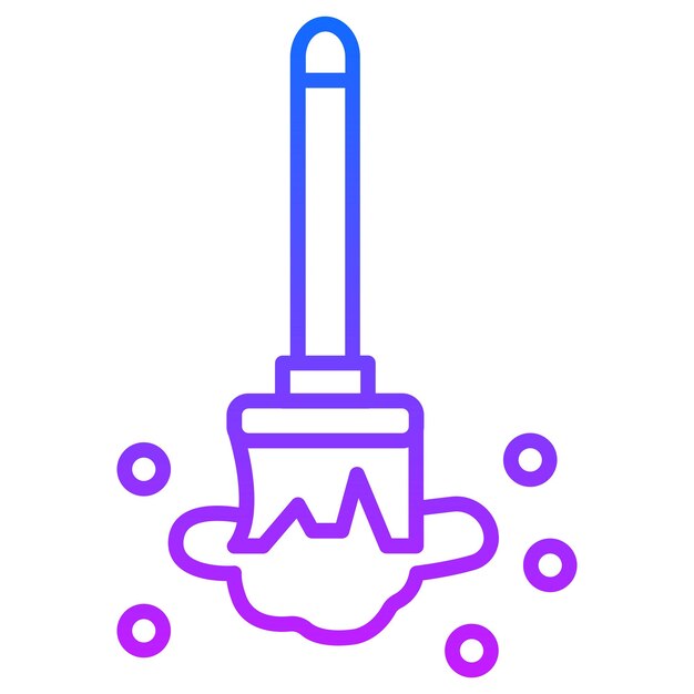 Ilustración del vector de limpieza de la escoba