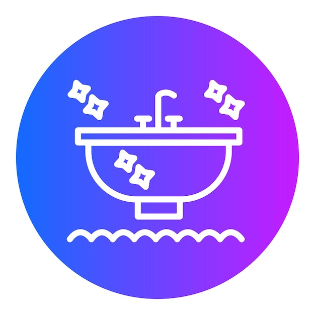 Ilustración del vector de limpieza del fregadero