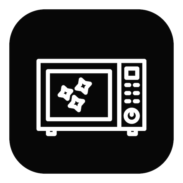 Ilustración del vector de limpieza de microondas