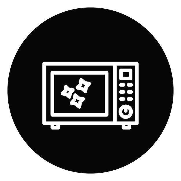 Ilustración del vector de limpieza de microondas