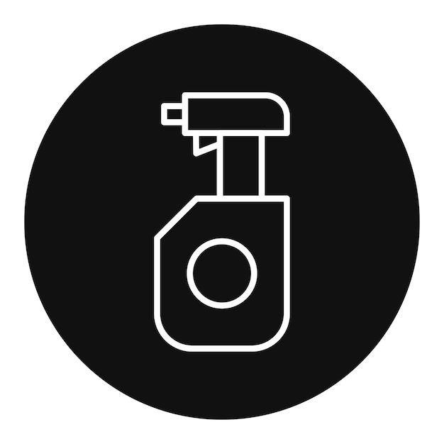 Ilustración del vector de limpieza del pulverizador
