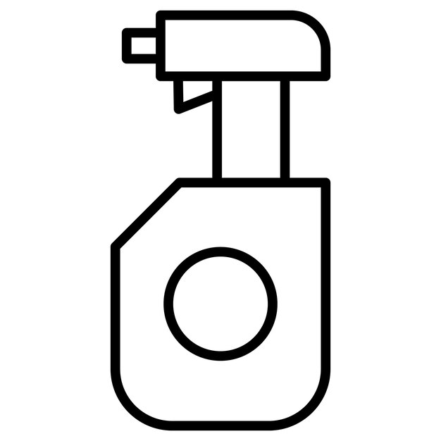 Ilustración del vector de limpieza del pulverizador