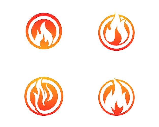 Ilustración de vector de llama de fuego