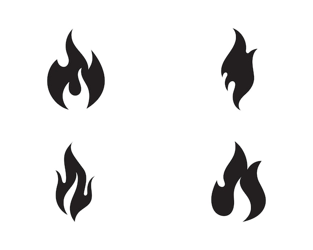 Ilustración de vector de llama de fuego