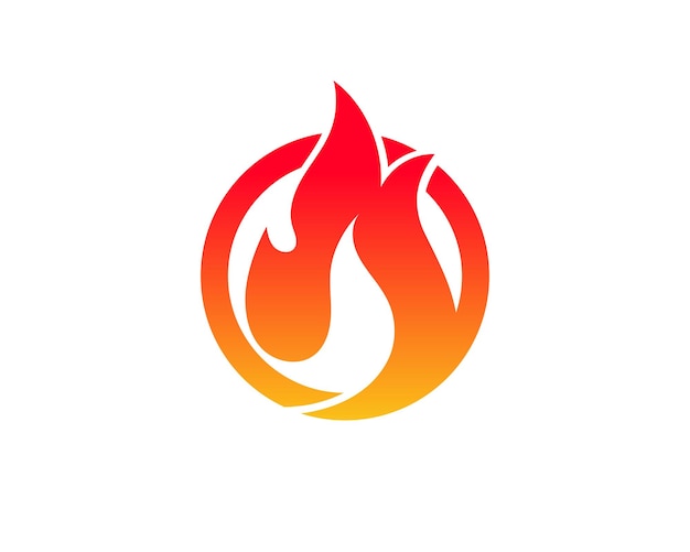 Ilustración de vector de llama de fuego