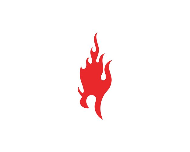 Ilustración de vector de llama de fuego