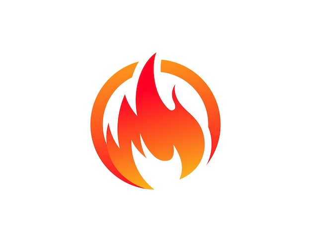 Ilustración de vector de llama de fuego