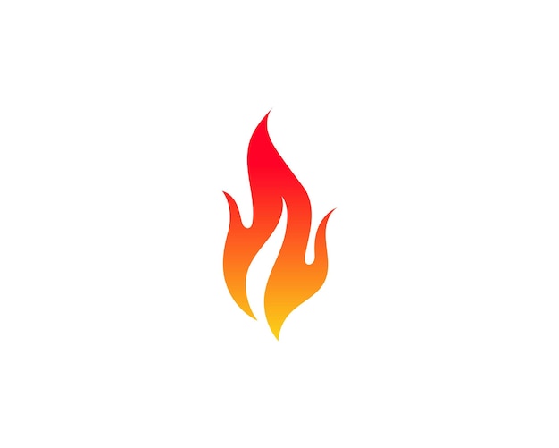 Ilustración de vector de llama de fuego