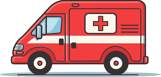 Ilustración del vector de llamadas de la ambulancia en espera