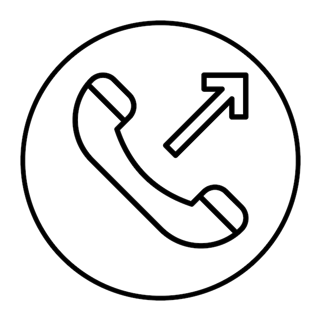 Ilustración del vector de llamadas salientes