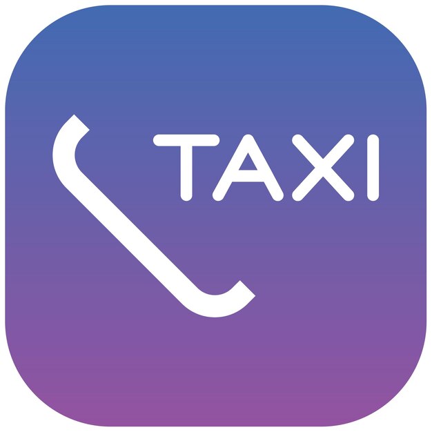 Ilustración del vector de llamadas de taxi