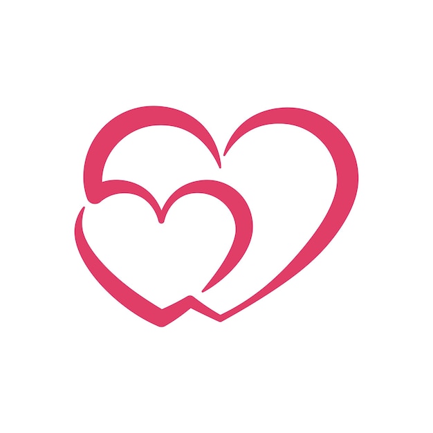 Ilustración de vector de logo de amor