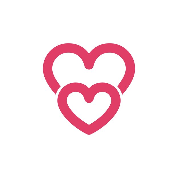 Ilustración de vector de logo de amor
