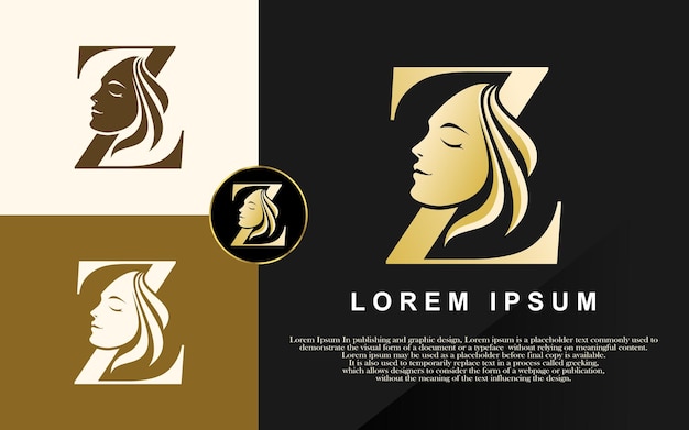 Vector ilustración de vector de logotipo de belleza de letra z