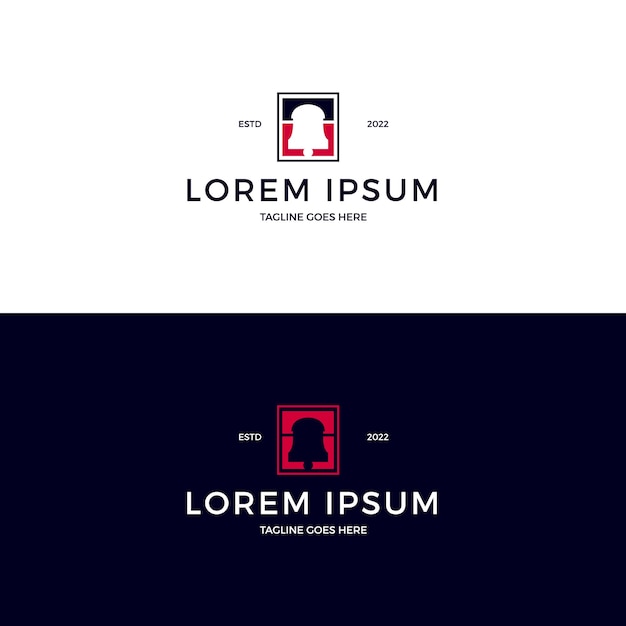 Ilustración de vector de logotipo de campana