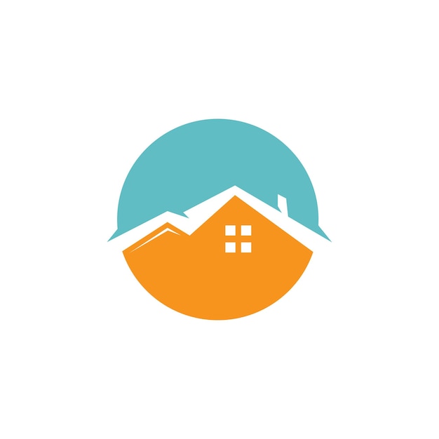 Ilustración de vector de logotipo de casa y apartamento