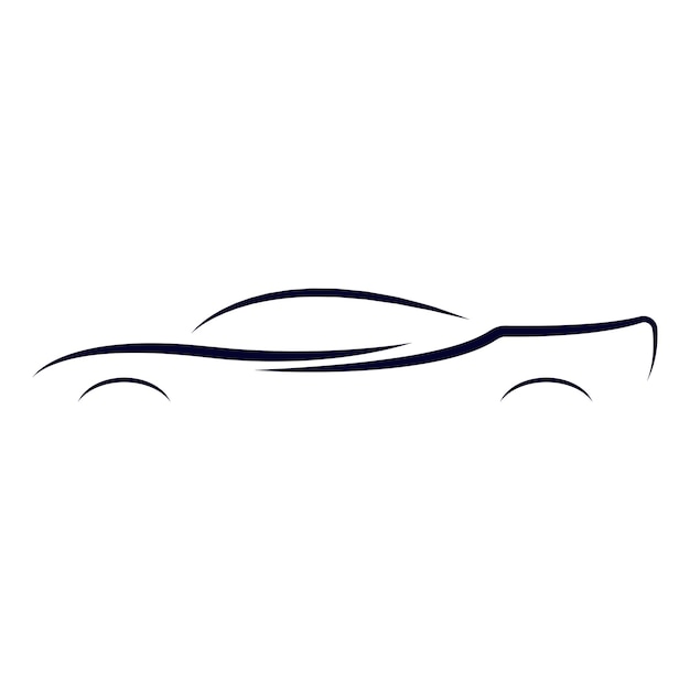 Ilustración de vector de logotipo de coche