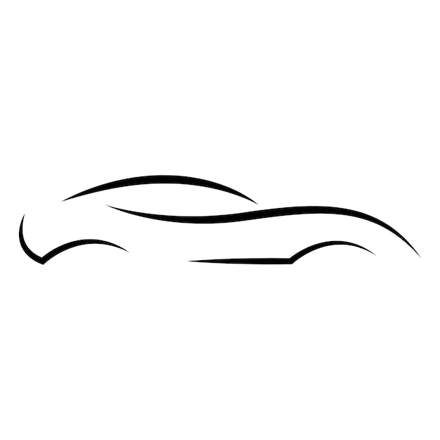 Ilustración de vector de logotipo de coche