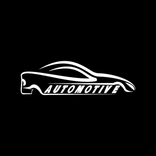 Ilustración de vector de logotipo de coche