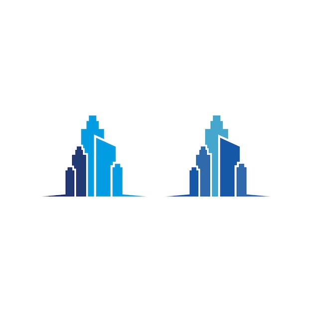 Ilustración de vector de logotipo de edificio