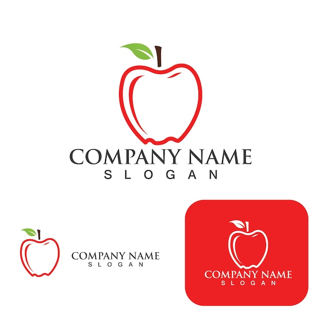 Ilustración de vector de logotipo de icono de Apple