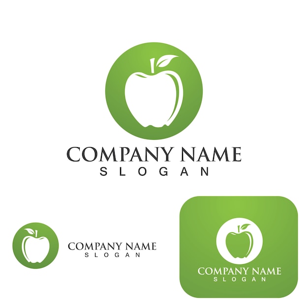 Ilustración de vector de logotipo de icono de Apple