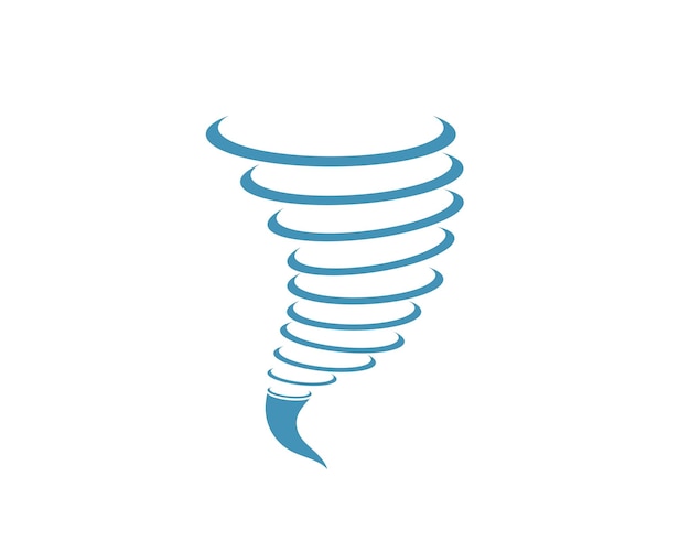 Ilustración de vector de logotipo de icono de viento
