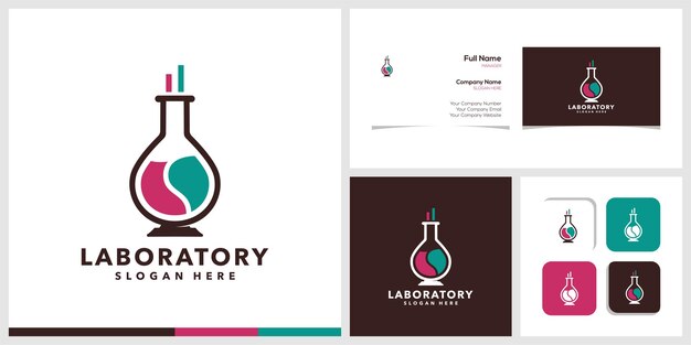 Ilustración del vector del logotipo del laboratorio