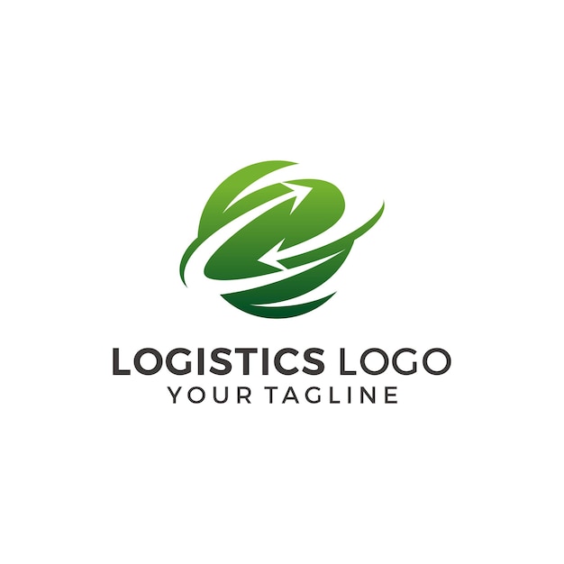 Ilustración de vector de logotipo de logística