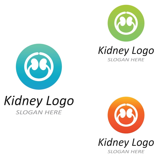Ilustración de vector de logotipo de riñón