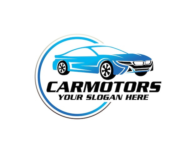 Ilustración de vector de logotipo de servicio de coche de reparación de automóviles