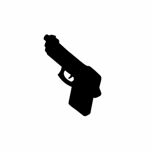 Ilustración de vector de logotipo de símbolo de pistola