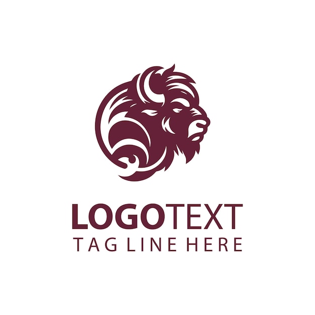 Ilustración del vector del logotipo de toro