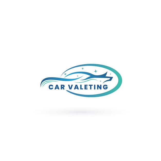 Ilustración de vector de logotipo de valeting de coche. adecuado para su empresa en el campo Valeting