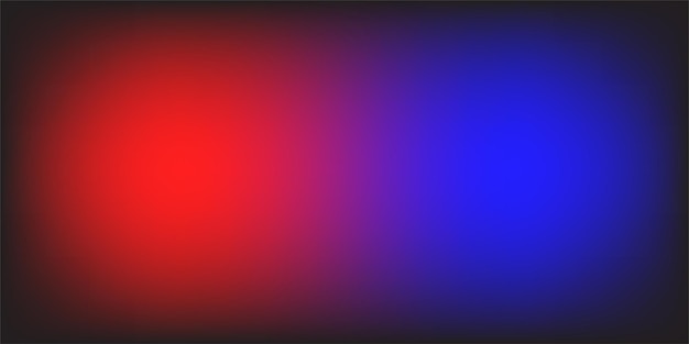 Ilustración de vector de luces rojas y azules de neón