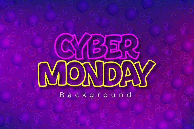 Vector ilustración de vector de lunes cibernético diseño de diseño de banner de venta de lunes cibernético fondo de lunes cibernético