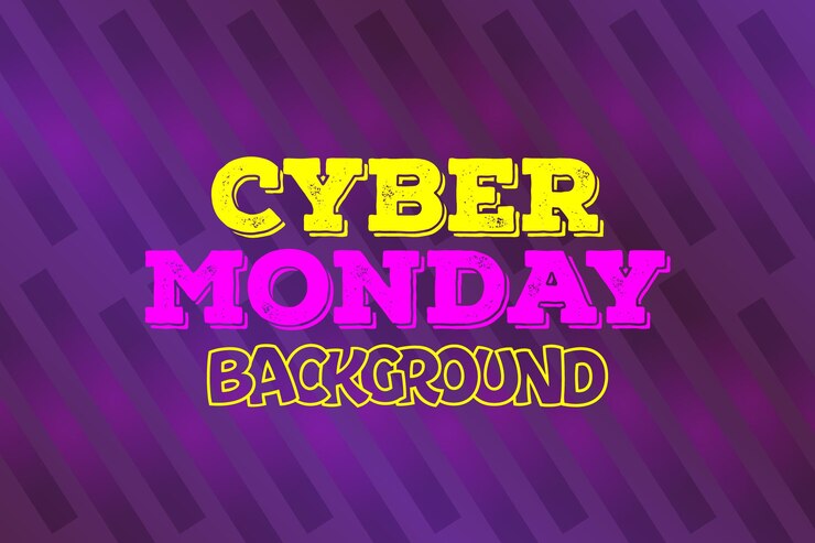Vector ilustración de vector de lunes cibernético diseño de diseño de banner de venta de lunes cibernético fondo de lunes cibernético