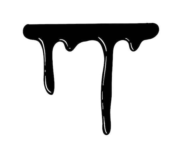 Ilustración de vector de mancha negra