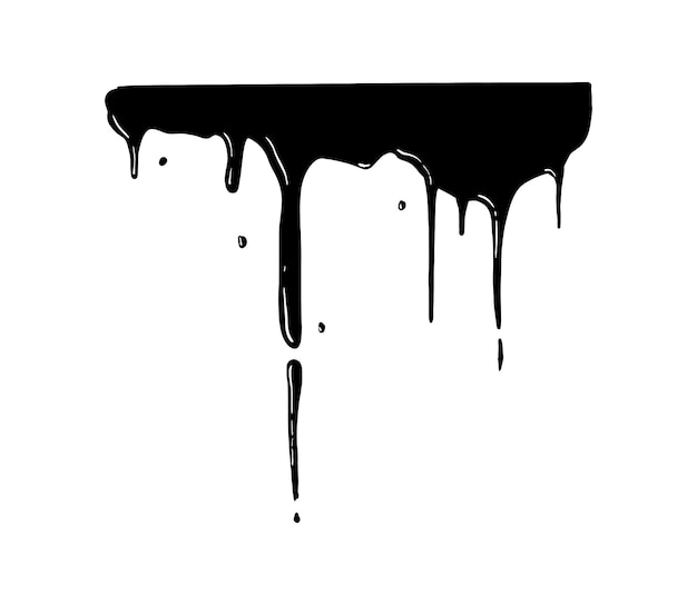 Ilustración de vector de mancha negra