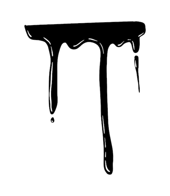 Ilustración de vector de mancha negra