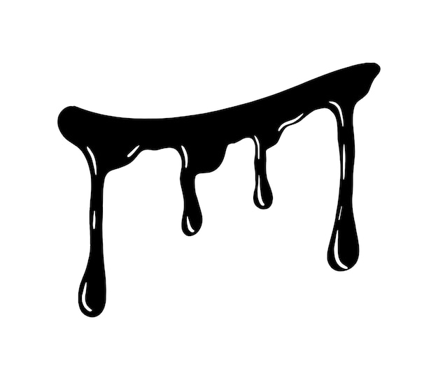 Ilustración de vector de mancha negra