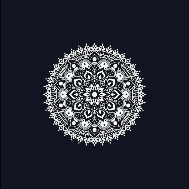 Vector ilustración de vector de mandala floral