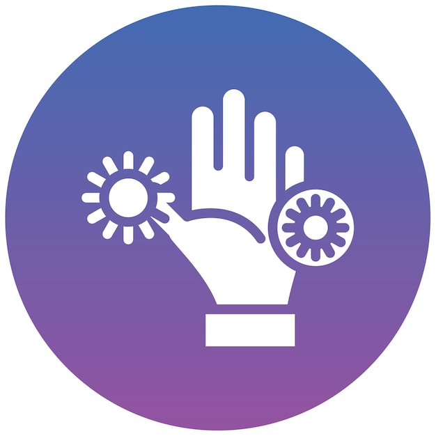 Ilustración del vector de las manos contaminadas