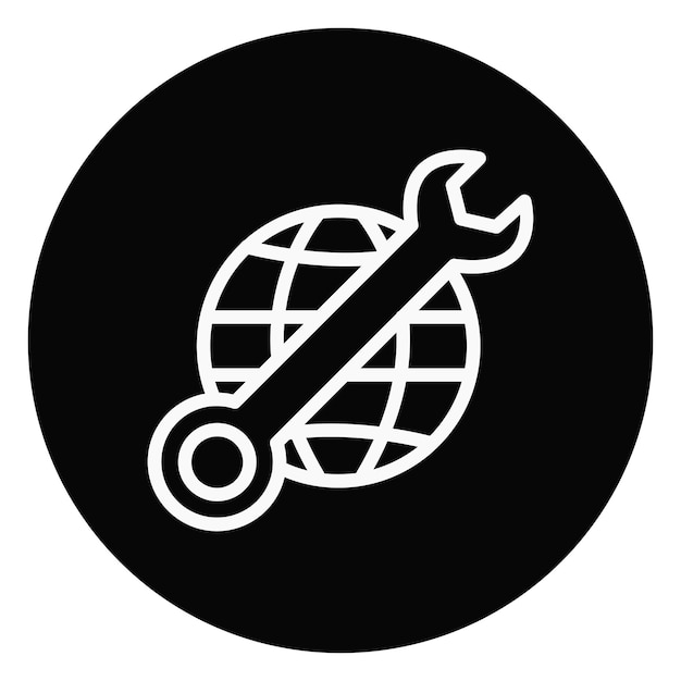 Ilustración del vector de mantenimiento de la red