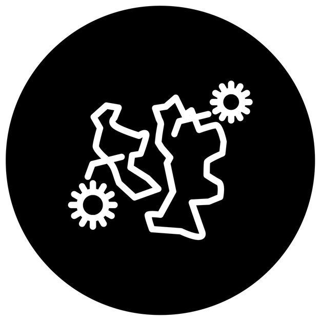 Ilustración del vector del mapa del brote