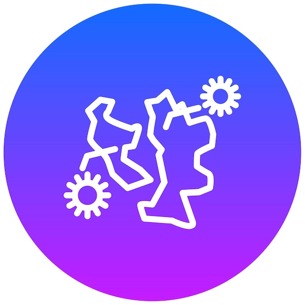 Ilustración del vector del mapa del brote